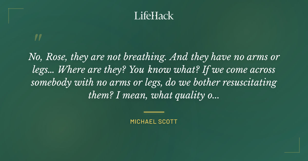 Quote by Michael Scott