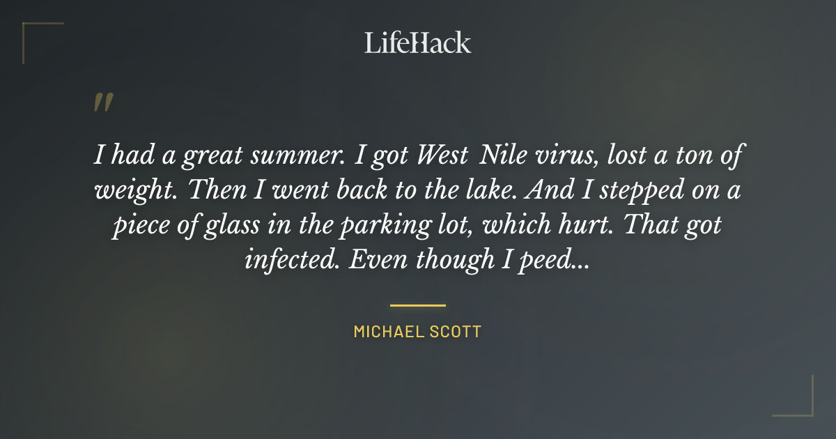 Quote by Michael Scott