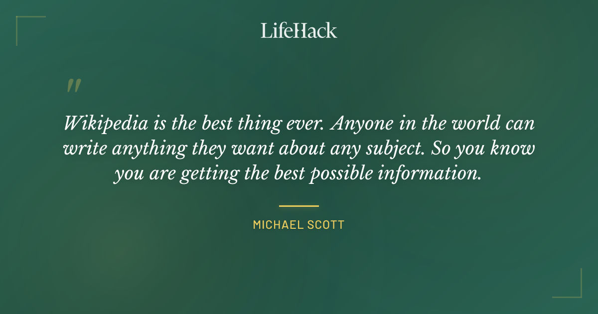Quote by Michael Scott
