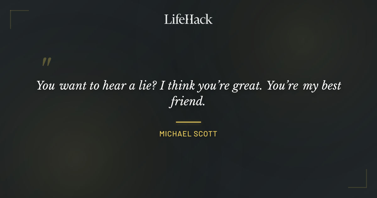 Quote by Michael Scott