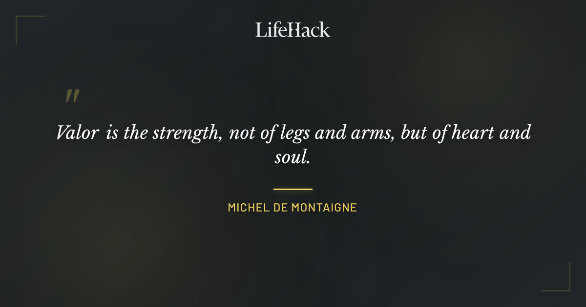 Quote by Michel de Montaigne