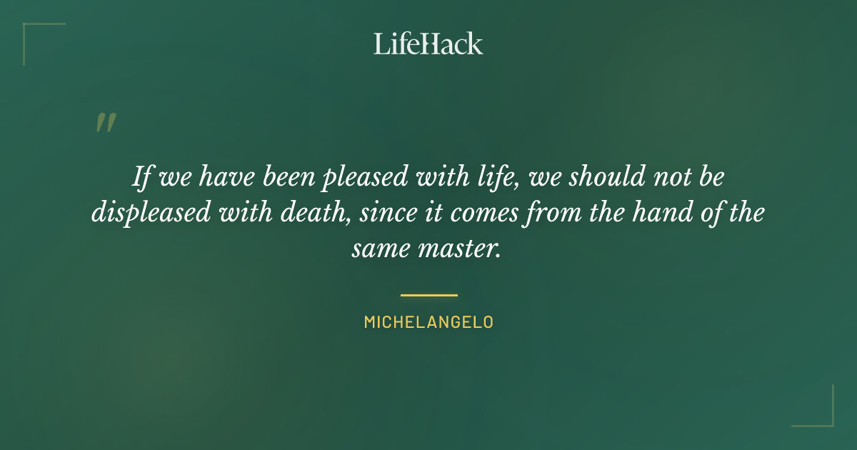 Quote by Michelangelo