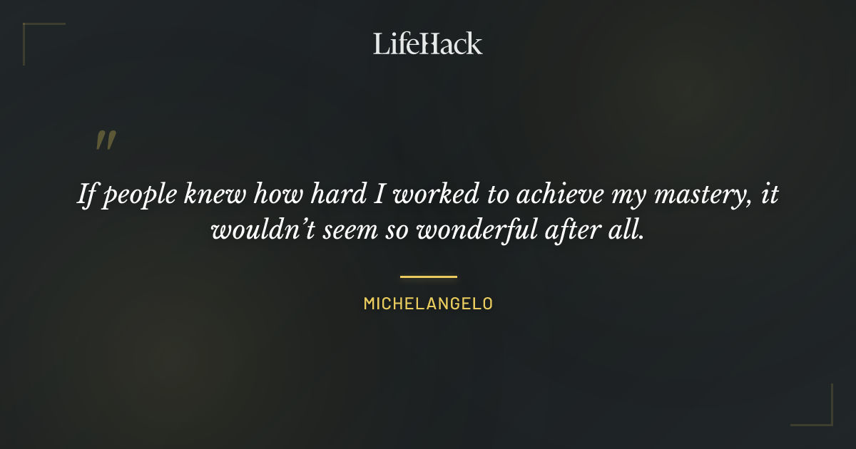 Quote by Michelangelo