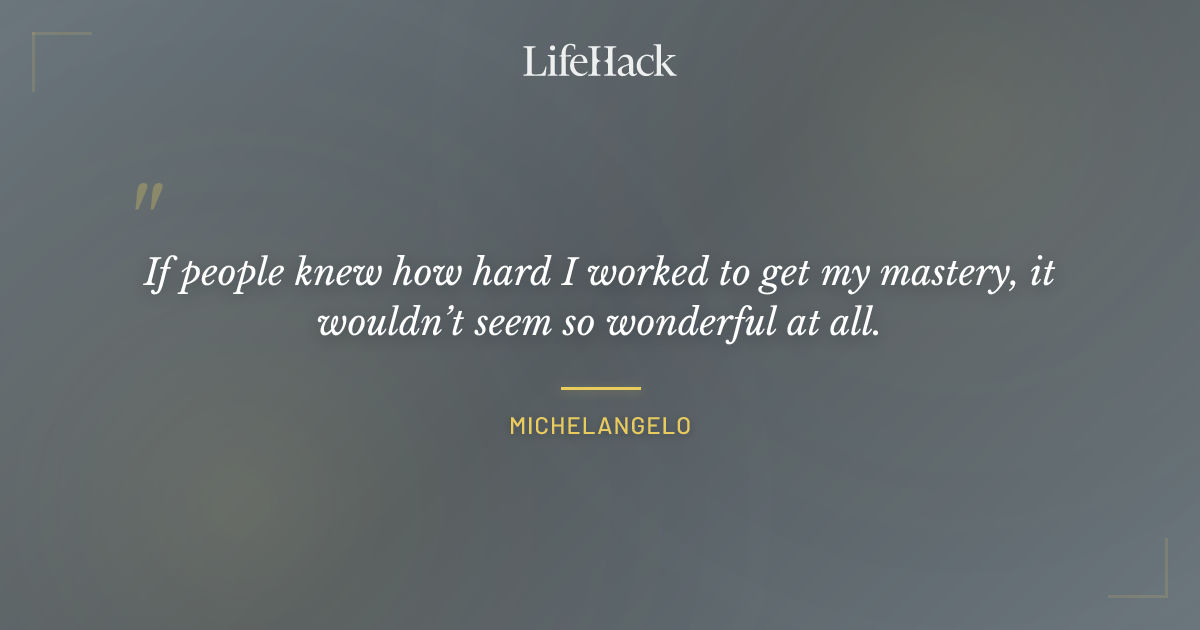 Quote by Michelangelo
