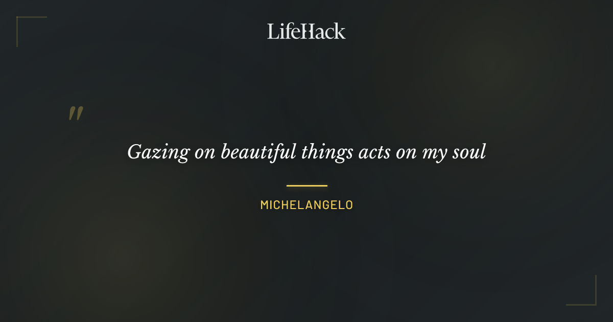 Quote by Michelangelo
