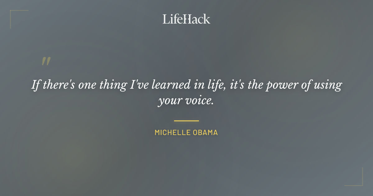 Quote by Michelle Obama