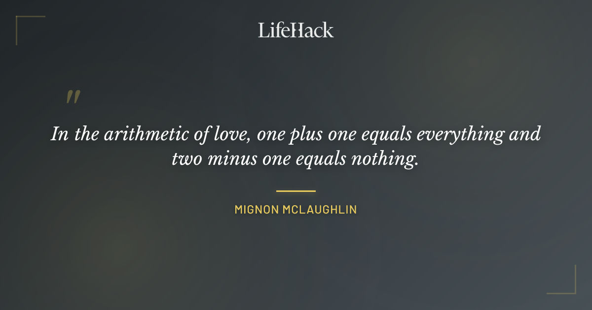 Quote by Mignon McLaughlin