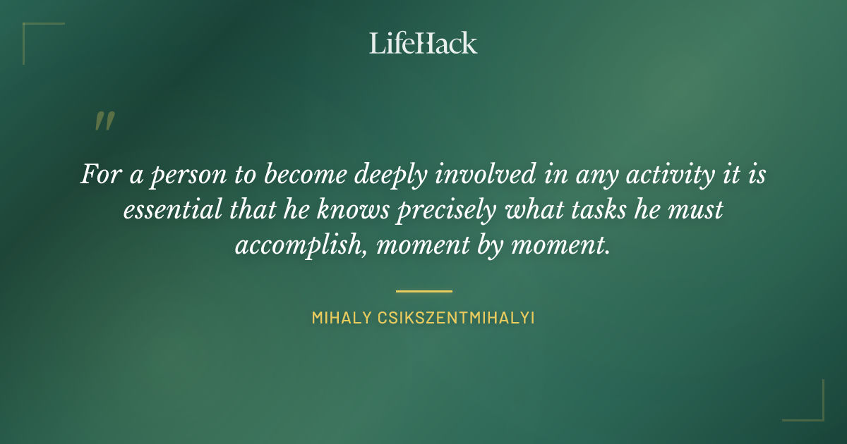 Quote by Mihaly Csikszentmihalyi