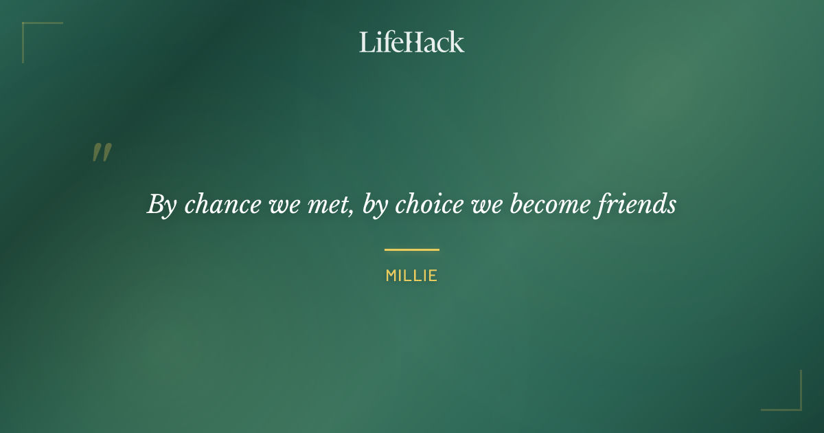 Quote by Millie