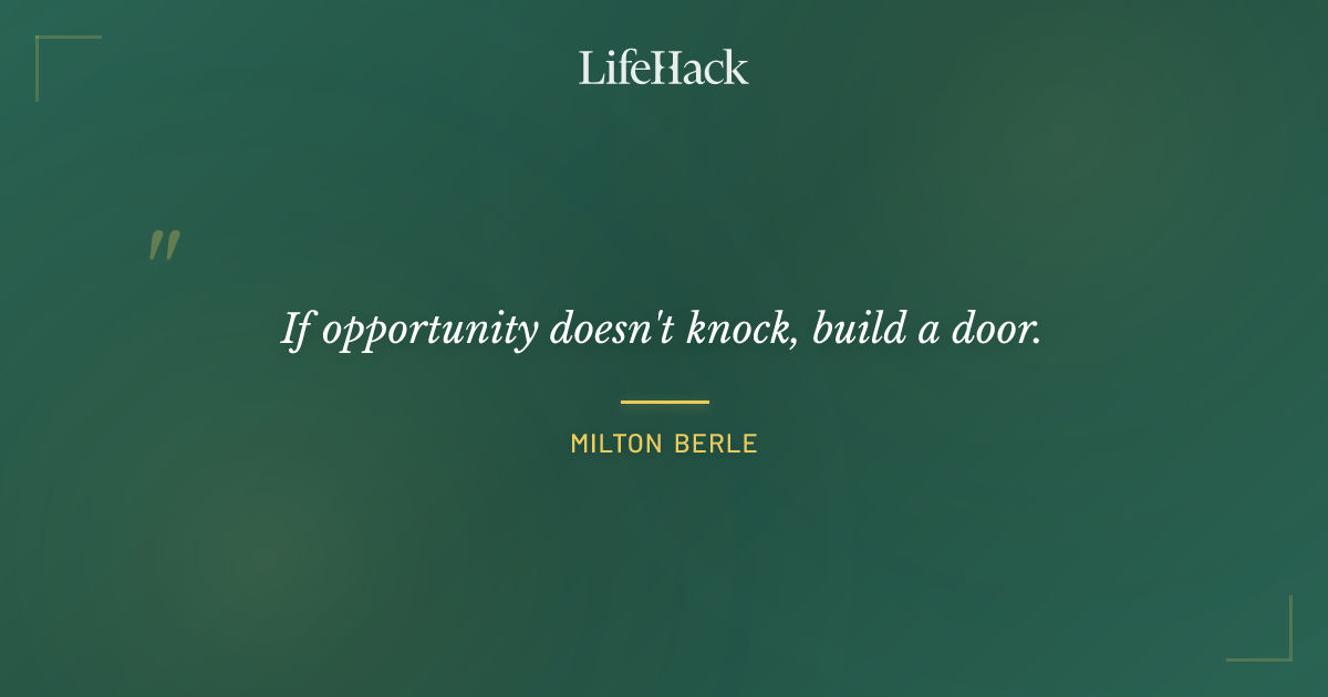 Quote by Milton Berle