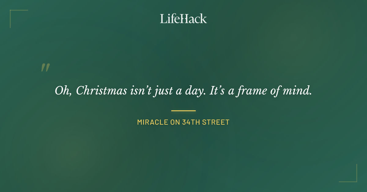 Quote by Miracle on 34th Street
