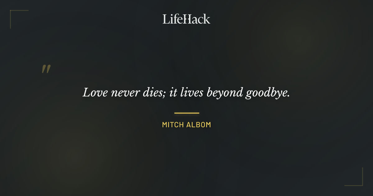 Quote by Mitch Albom