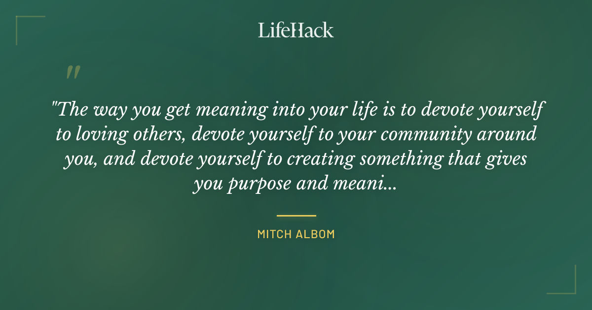 Quote by Mitch Albom