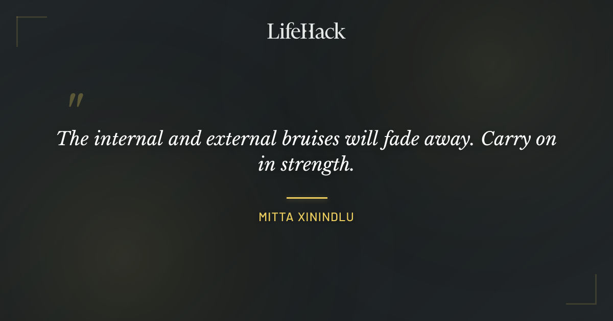 Quote by Mitta Xinindlu