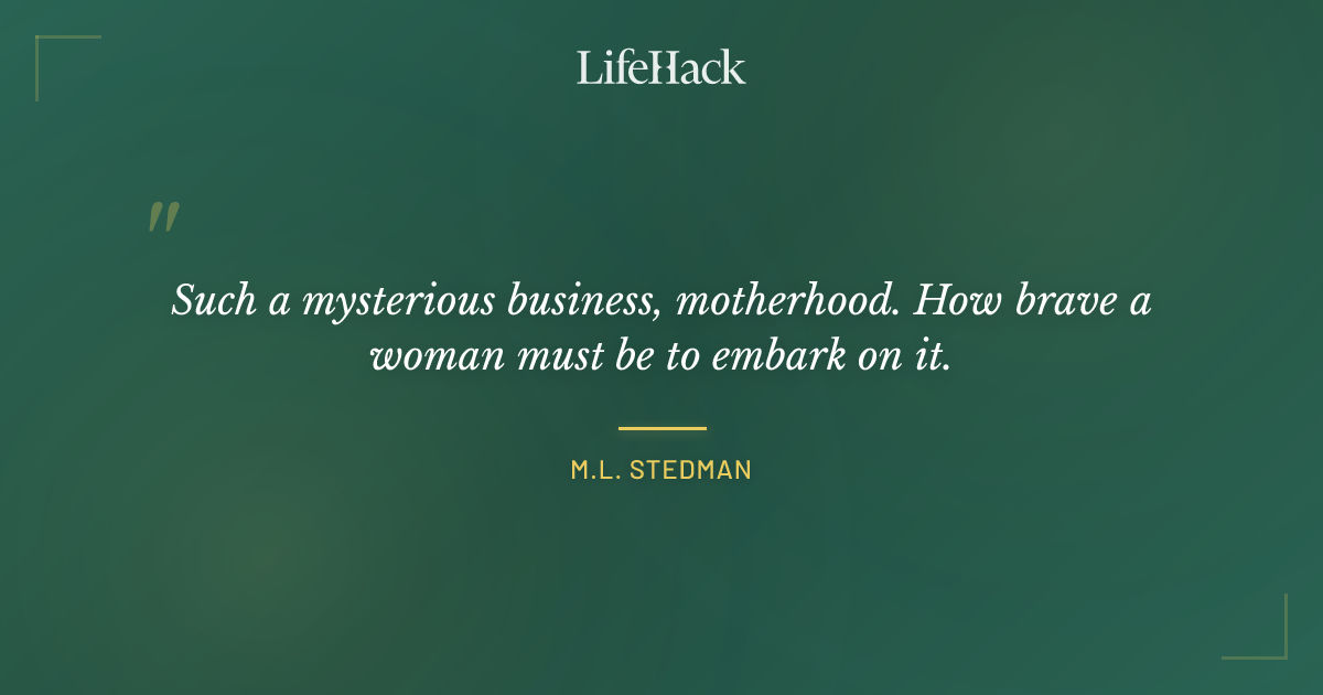 Quote by M.L. Stedman