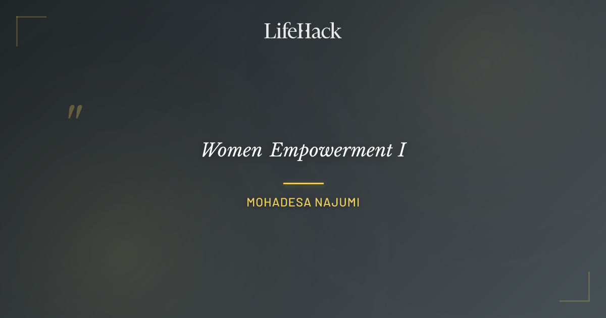 Quote by Mohadesa Najumi