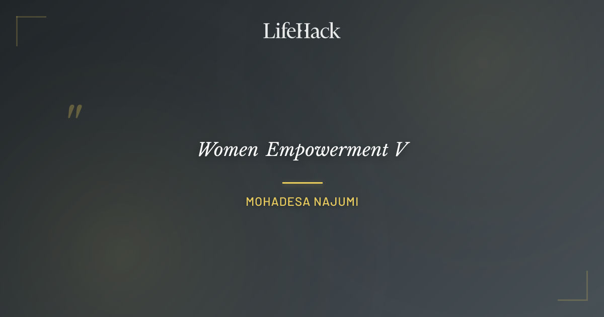 Quote by Mohadesa Najumi