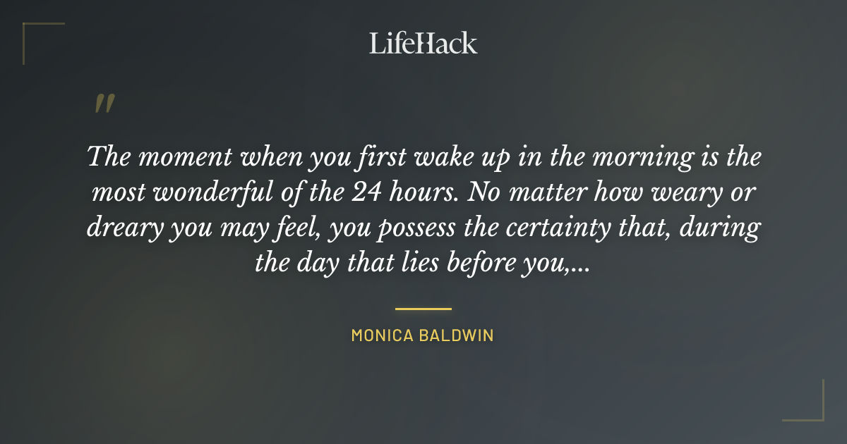 Quote by Monica Baldwin