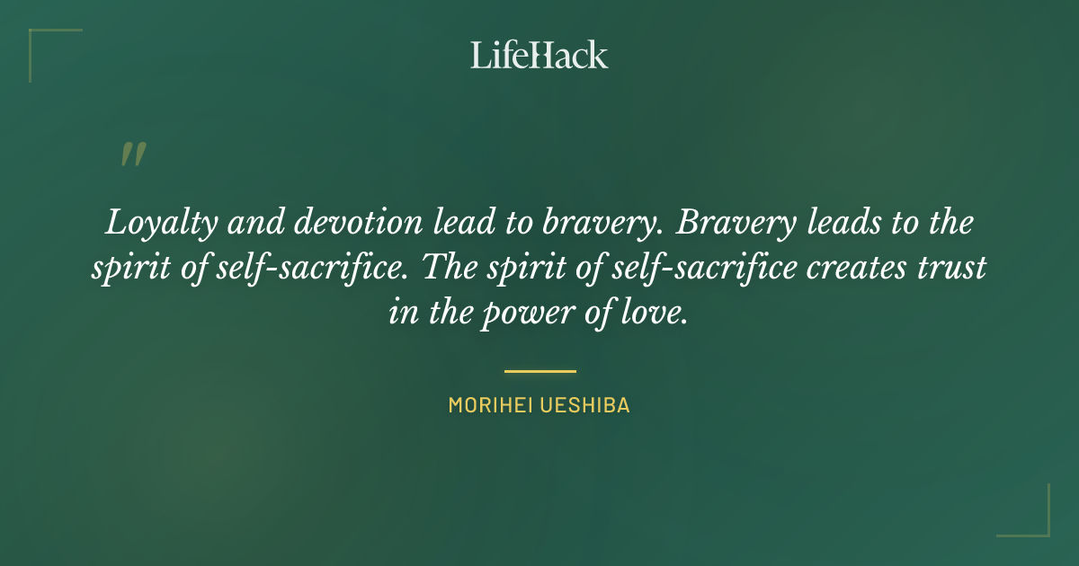 Quote by Morihei Ueshiba