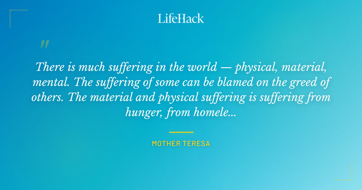 Quote by Mother Teresa