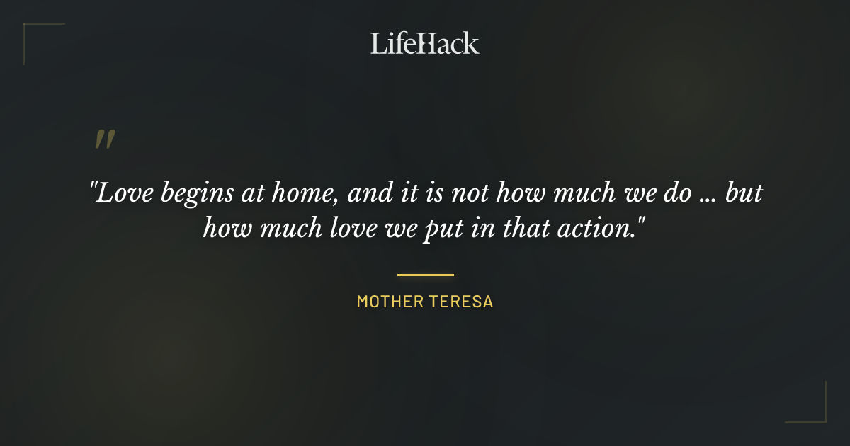 Quote by Mother Teresa