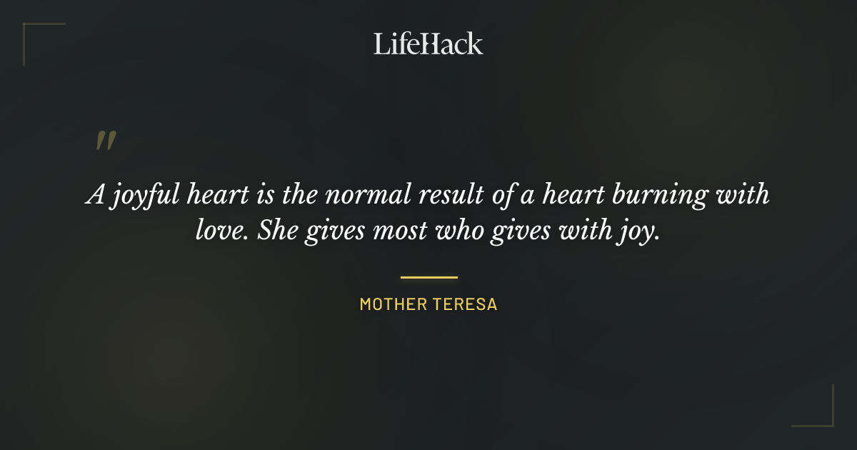 Quote by Mother Teresa