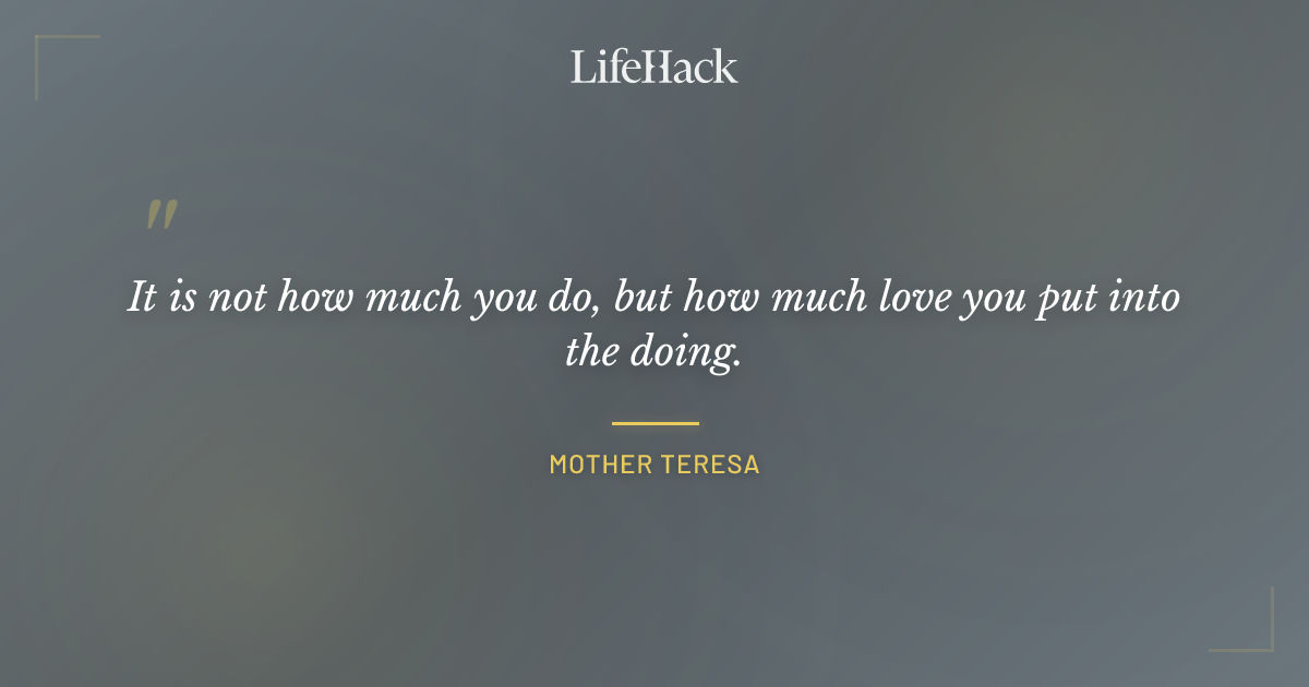 Quote by Mother Teresa