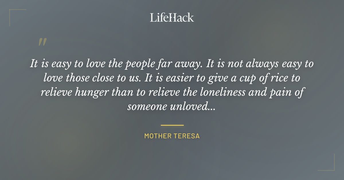 Quote by Mother Teresa