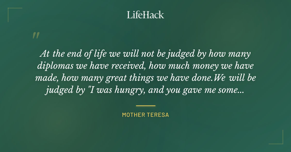 Quote by Mother Teresa