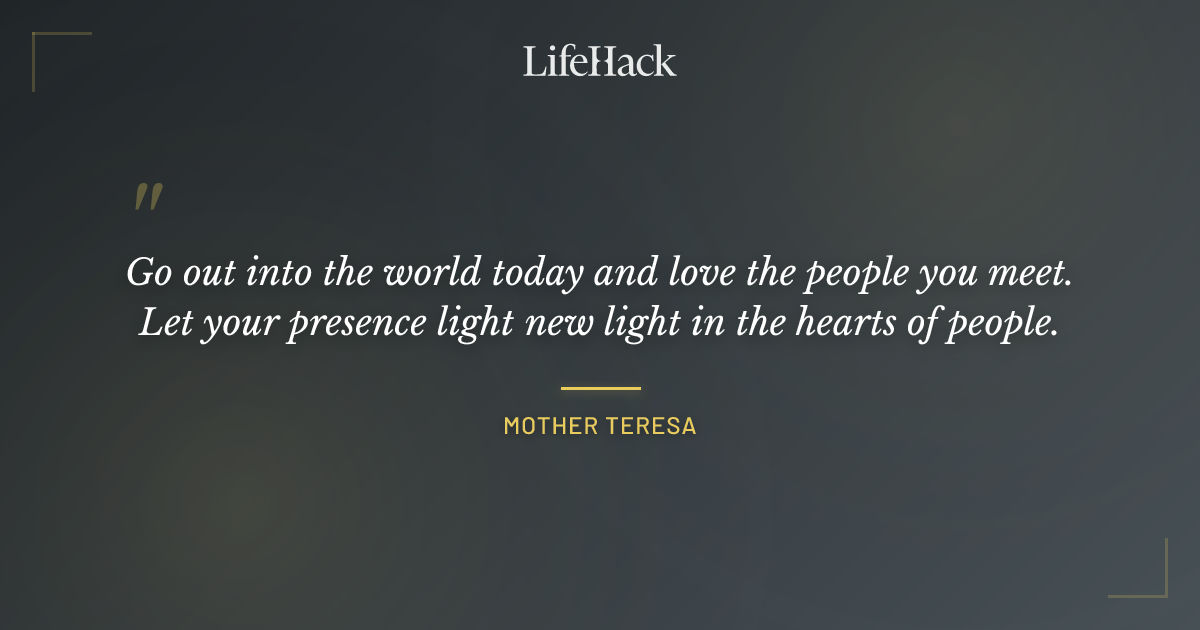 Quote by Mother Teresa