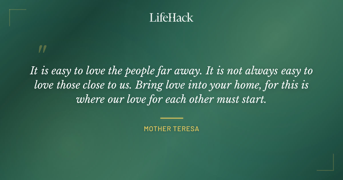 Quote by Mother Teresa