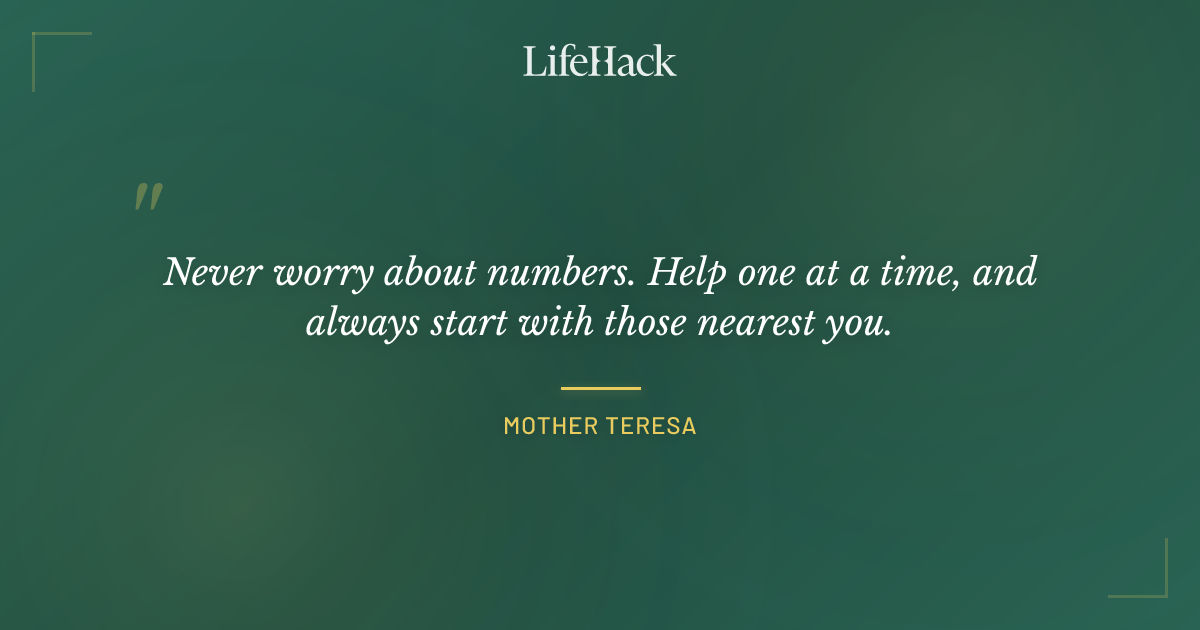 Quote by Mother Teresa