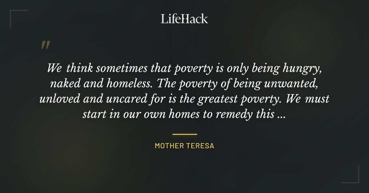 Quote by Mother Teresa