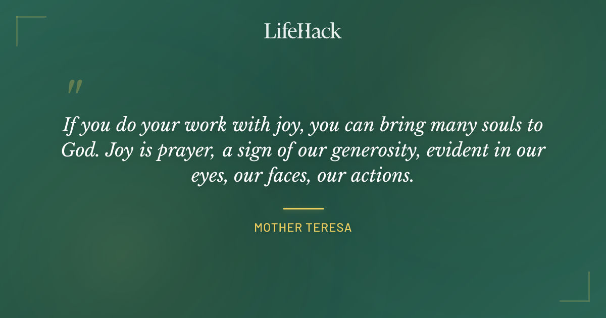 Quote by Mother Teresa