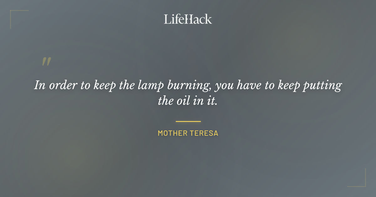 Quote by Mother Teresa