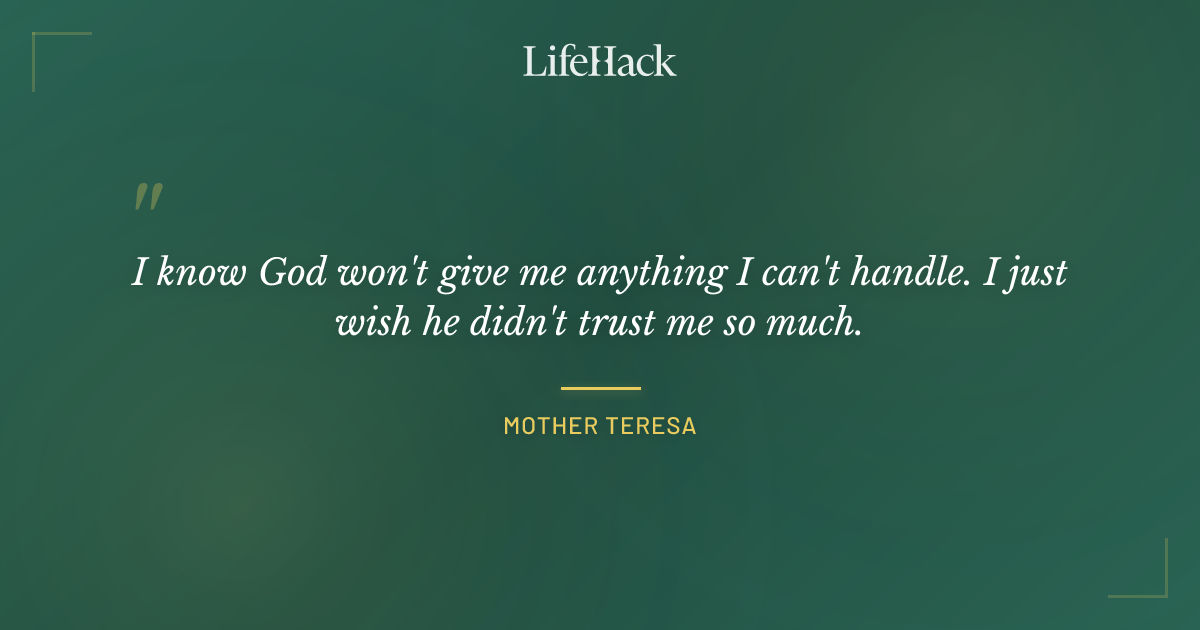 Quote by Mother Teresa