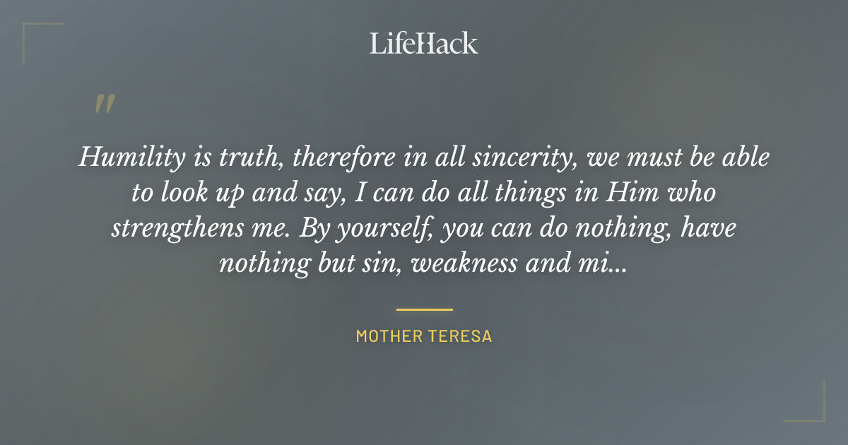 Quote by Mother Teresa