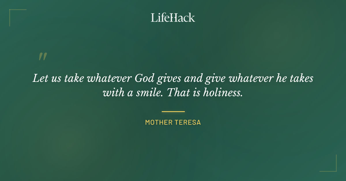 Quote by Mother Teresa