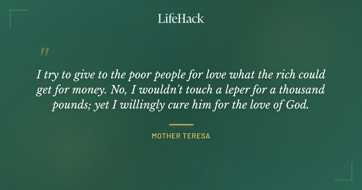 Quote by Mother Teresa