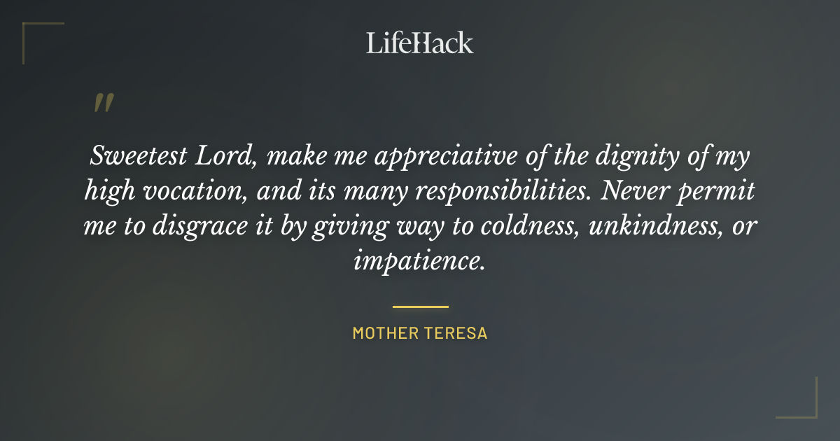 Quote by Mother Teresa