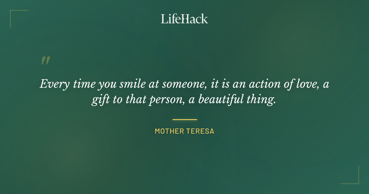 Quote by Mother Teresa