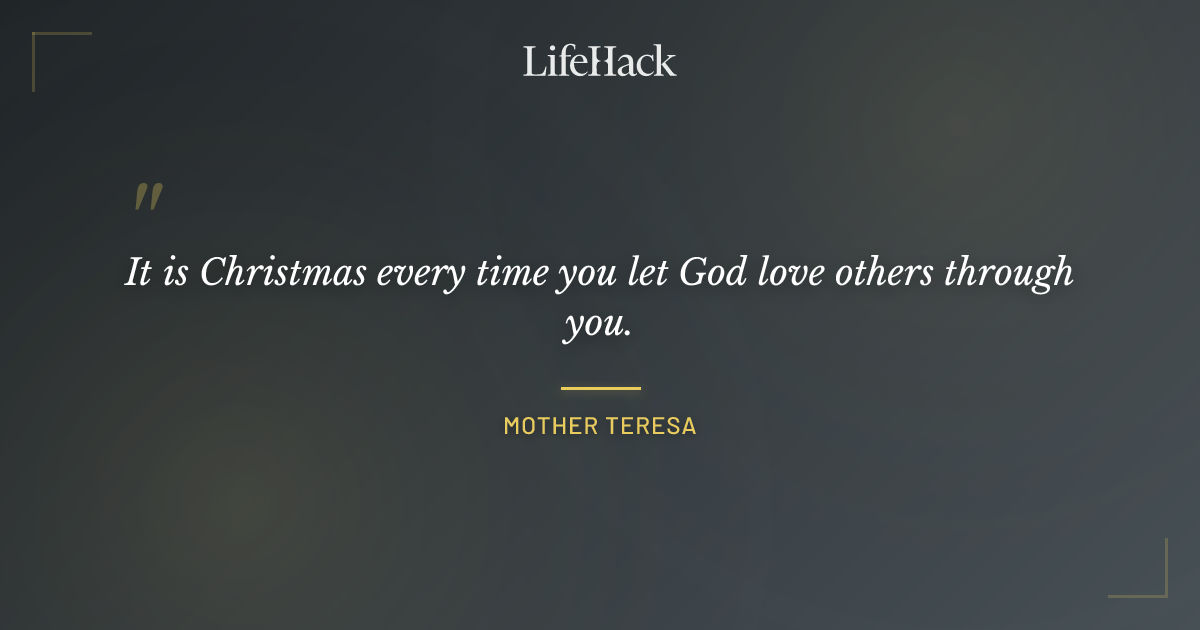 Quote by Mother Teresa