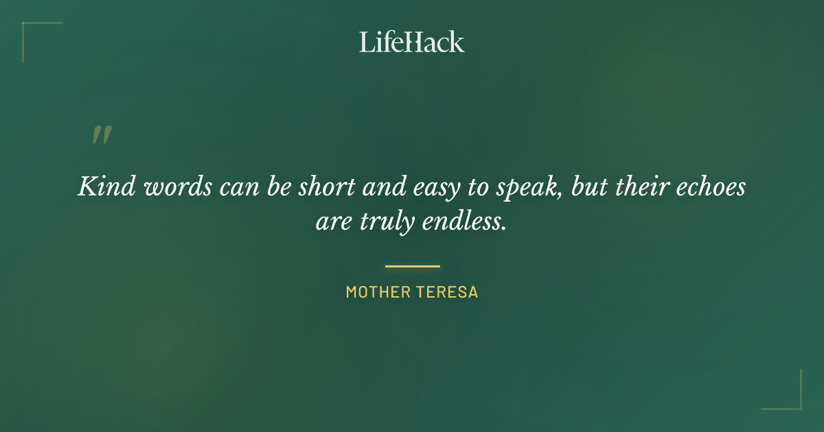 Quote by Mother Teresa