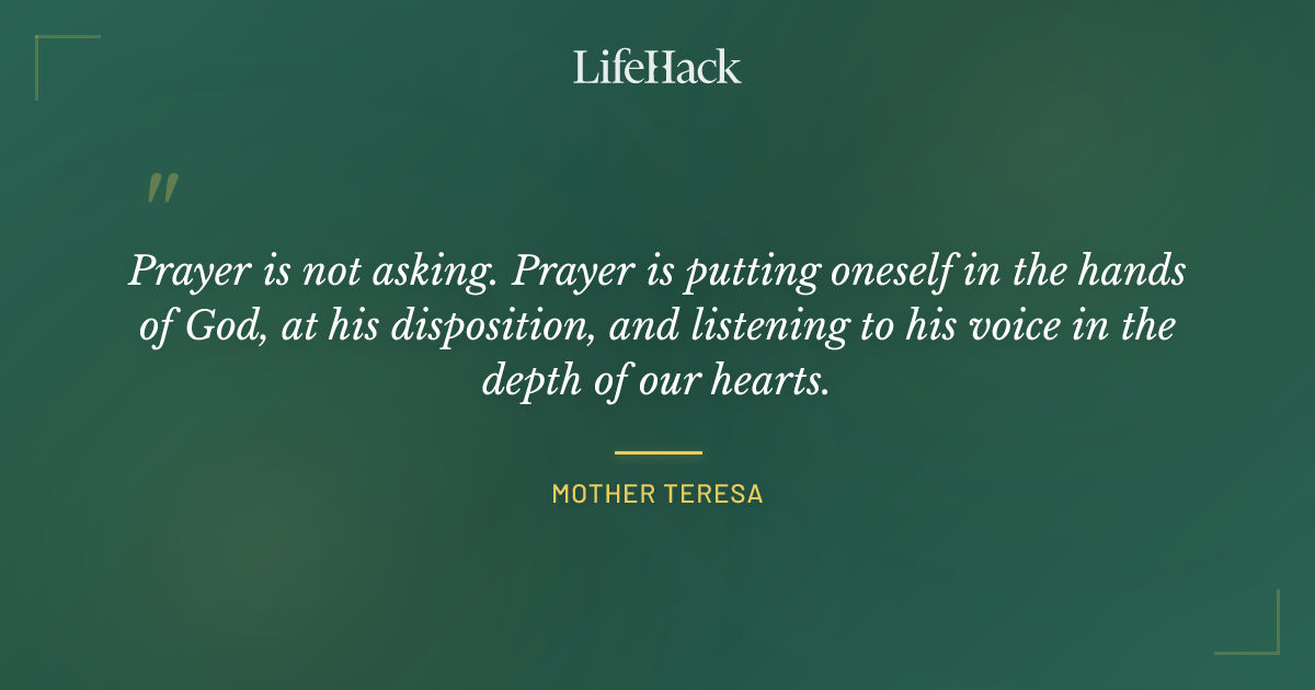 Quote by Mother Teresa