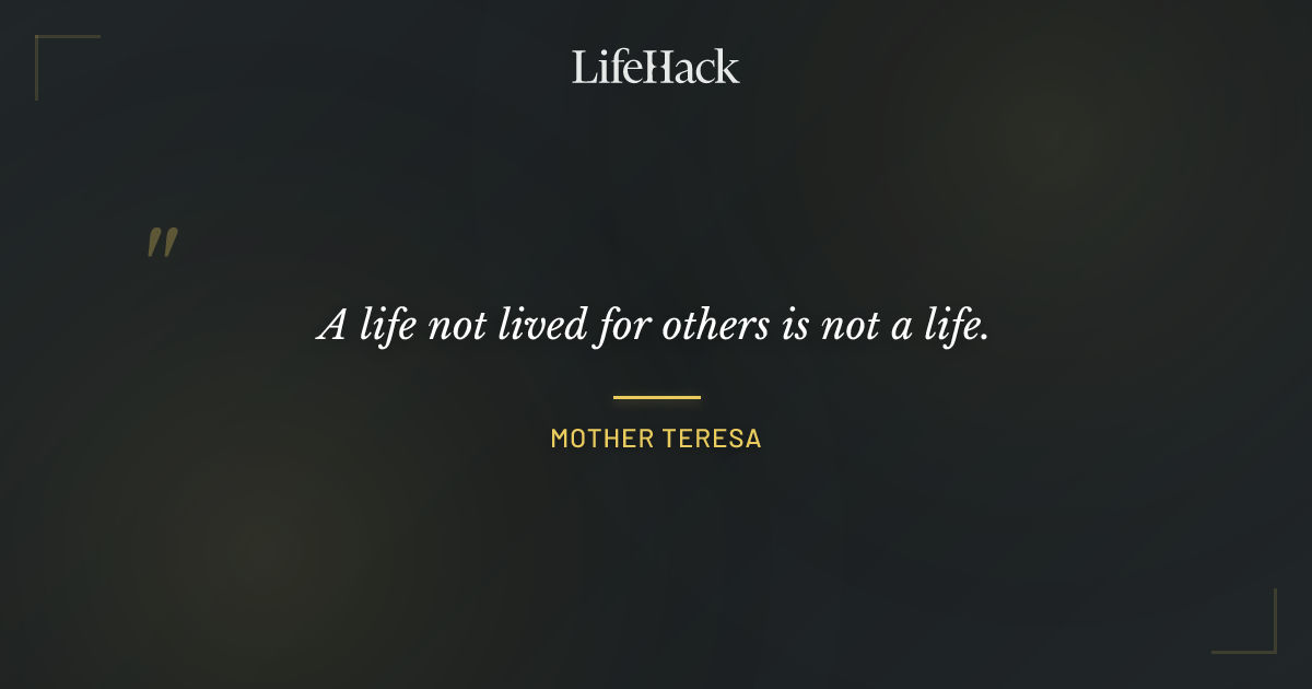 Quote by Mother Teresa