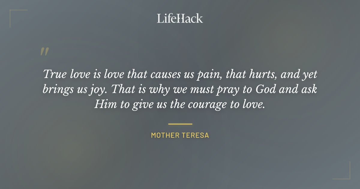 Quote by Mother Teresa