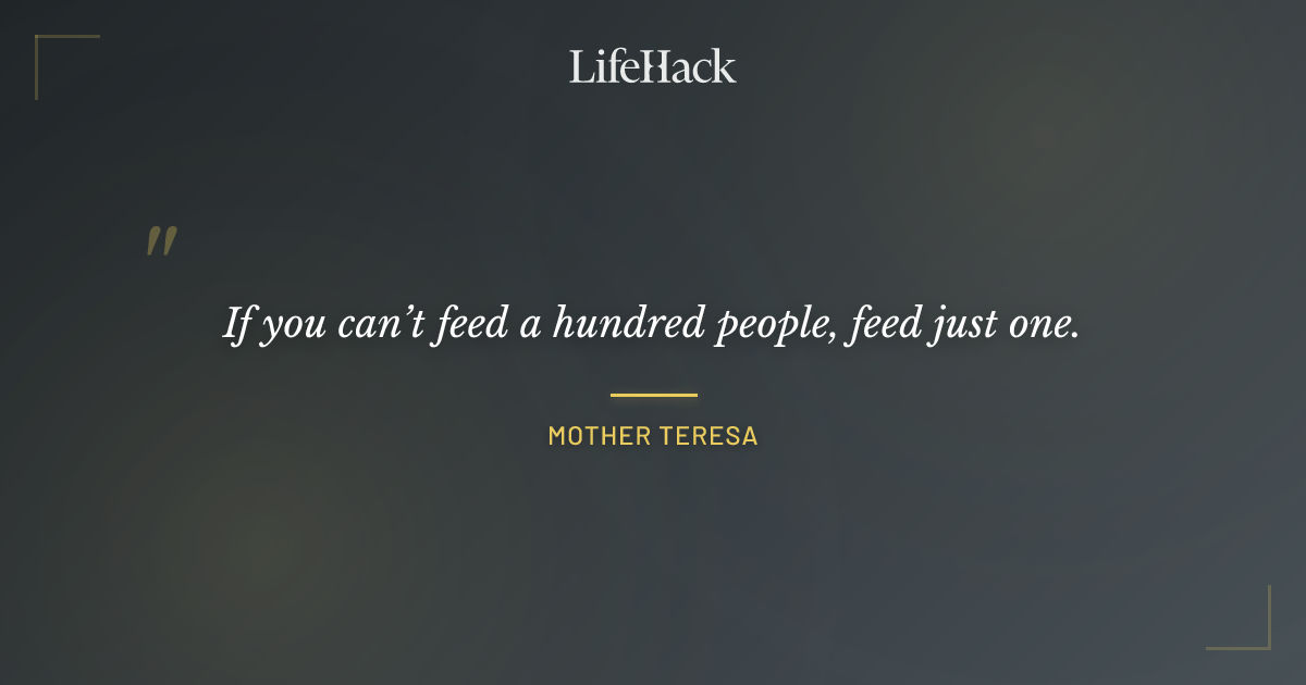 Quote by Mother Teresa