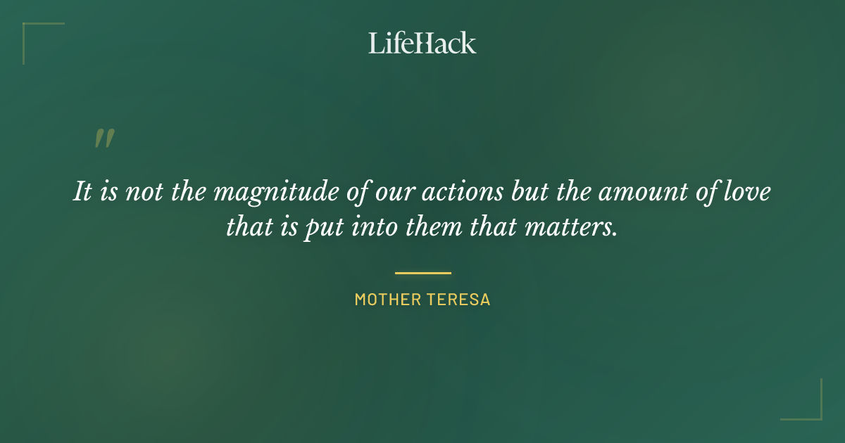 Quote by Mother Teresa