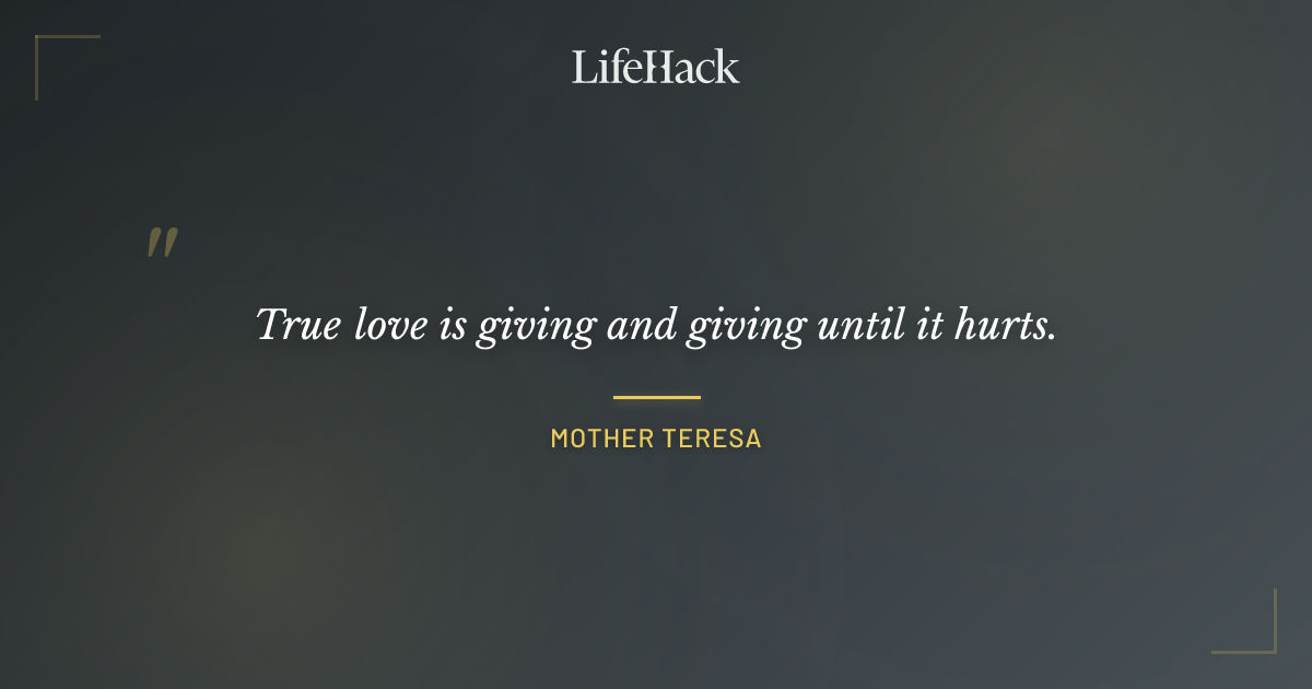 Quote by Mother Teresa