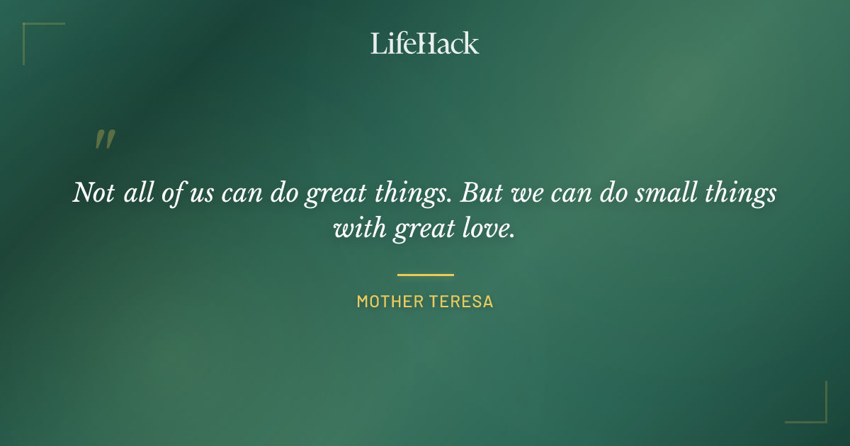 Quote by Mother Teresa